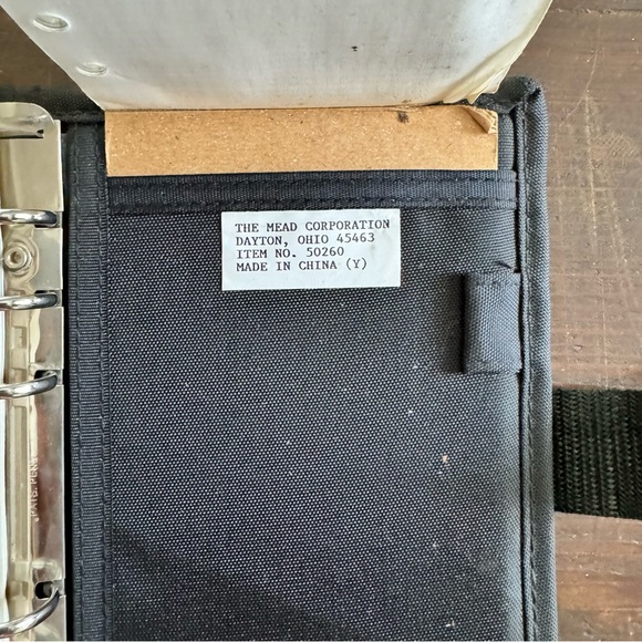 Five Star by Mead Mini Zippered Day Planner Binder Black 90s - Picture 6 of 9